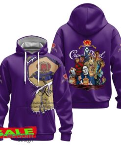Crown Royal Horror Halloween Characters Hoodie Zip Hoodie Celebrate For Men Women Gift Christmas