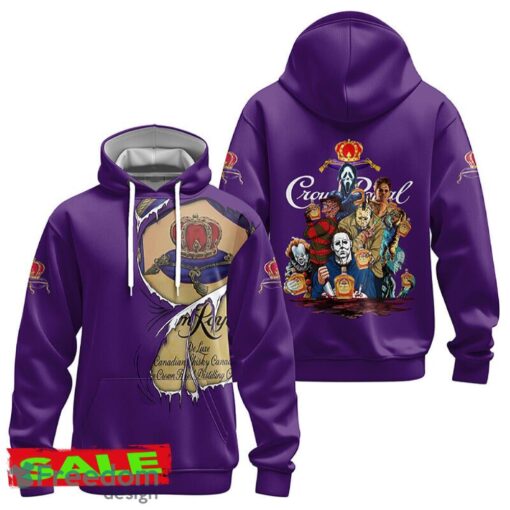 Crown Royal Horror Halloween Characters Hoodie Zip Hoodie Celebrate For Men Women Gift Christmas - Crown Royal Horror Halloween Characters Hoodie Zip Hoodie Celebrate For Men Women Gift Christmas