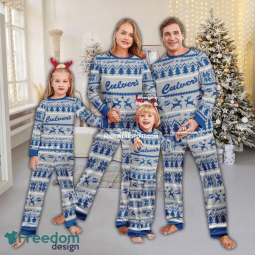 Culver's Ugly Christmas Family Pajamas Set - Culver's Ugly Christmas Family Pajamas Set