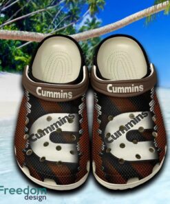 Cummins Creative Clogs Shoes Brown Beach Logo Car For Fans Hot Holidays Gift Clogs Shoes