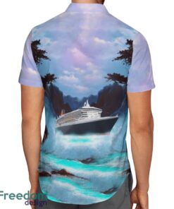 Cunard Line Queen Mary 2 Summer Hawaiian Shirt Product Photo 3