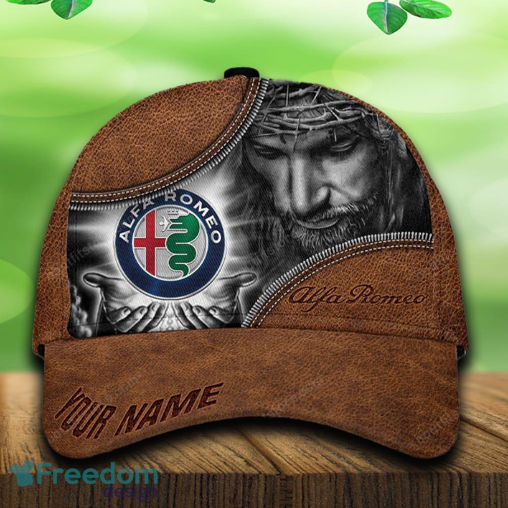 Custom Name Alfa Romeo Car All Over Print Jesus Brown 3D Cap And Hat For Fans Gift image Custom Name Alfa Romeo Car All Over Print Jesus Brown 3D Cap And Hat For Fans Gift - Custom Name Alfa Romeo Car All Over Print Jesus Brown 3D Cap And Hat For Fans Gift