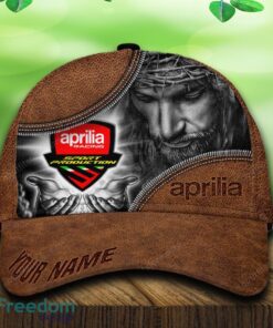 Custom Name Aprilia Car All Over Print Jesus Brown 3D Cap And Hat For Fans Gift