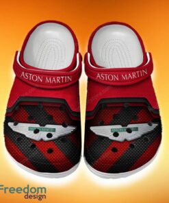 Custom Name Aston Martin Clog Shoes Red Summer Gift For Men Women Fans All OVer Print