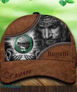 Custom Name Benelli Car All Over Print Jesus Brown 3D Cap And Hat For Fans Gift