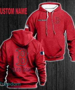 Custom Name Boston Red Sox 3D Hoodie Red All OVer Print For Men Gift Christmas 2024