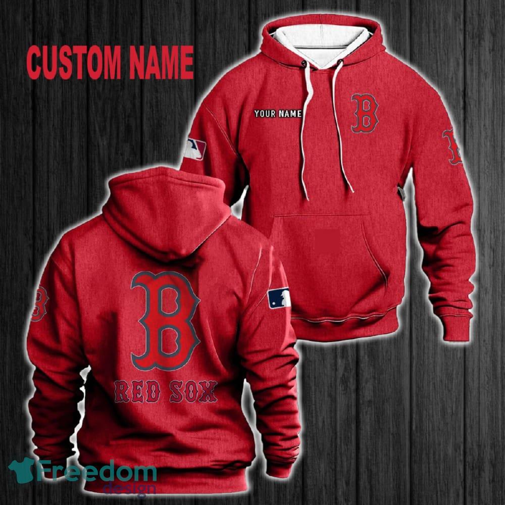 Custom Name Boston Red Sox 3D Hoodie Red All OVer Print For Men Gift Christmas 2024 - Custom Name Boston Red Sox 3D Hoodie Red All OVer Print For Men Gift Christmas 2024