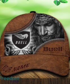 Custom Name Buell Car All Over Print Jesus Brown 3D Cap And Hat For Fans Gift