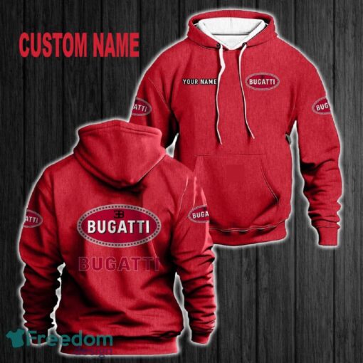 Custom Name Bugatti 3D Hoodie Red All OVer Print For Men Gift Christmas 2024 - Custom Name Bugatti 3D Hoodie Red All OVer Print For Men Gift Christmas 2024