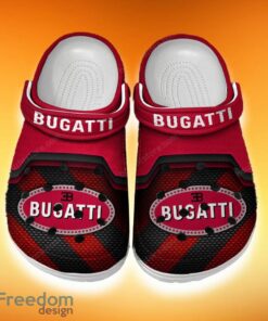 Custom Name Bugatti Clog Shoes Red Summer Gift For Men Women Fans All OVer Print