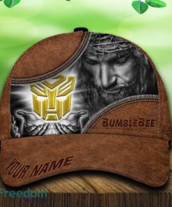 Custom Name Bumblebee Car All Over Print Jesus Brown 3D Cap And Hat For Fans Gift