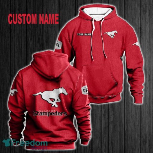 Custom Name Calgary Stampeders 3D Hoodie Red All OVer Print For Men Gift Christmas 2024 - Custom Name Calgary Stampeders 3D Hoodie Red All OVer Print For Men Gift Christmas 2024