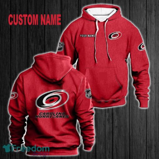 Custom Name Carolina Hurricanes 3D Hoodie Red All OVer Print For Men Gift Christmas 2024 - Custom Name Carolina Hurricanes 3D Hoodie Red All OVer Print For Men Gift Christmas 2024