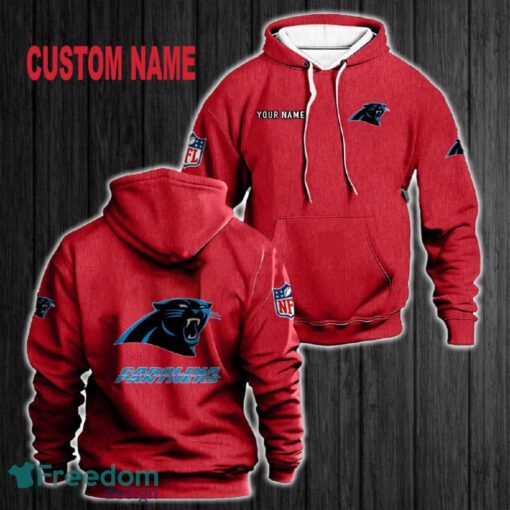 Custom Name Carolina Panthers 3D Hoodie Red All OVer Print For Men Gift Christmas 2024 - Custom Name Carolina Panthers 3D Hoodie Red All OVer Print For Men Gift Christmas 2024