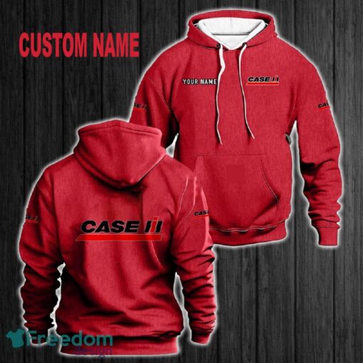 Custom Name Case IH 3D Hoodie Red All OVer Print For Men Gift Christmas 2024 - Custom Name Case IH 3D Hoodie Red All OVer Print For Men Gift Christmas 2024