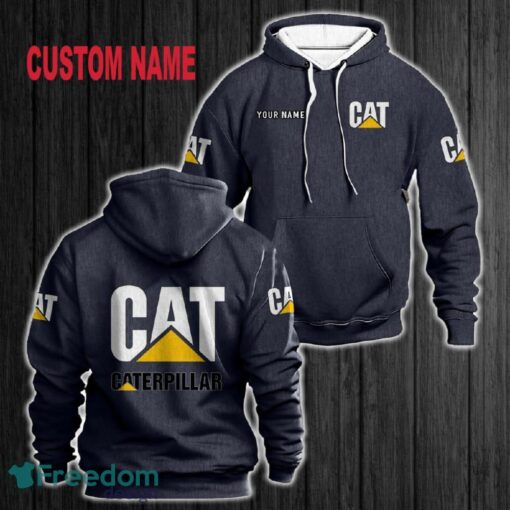 Custom Name Caterpillar Inc 3D Hoodie All OVer Print For Men Gift Christmas 2024 - Custom Name Caterpillar Inc 3D Hoodie Red All OVer Print For Men Gift Christmas 2024