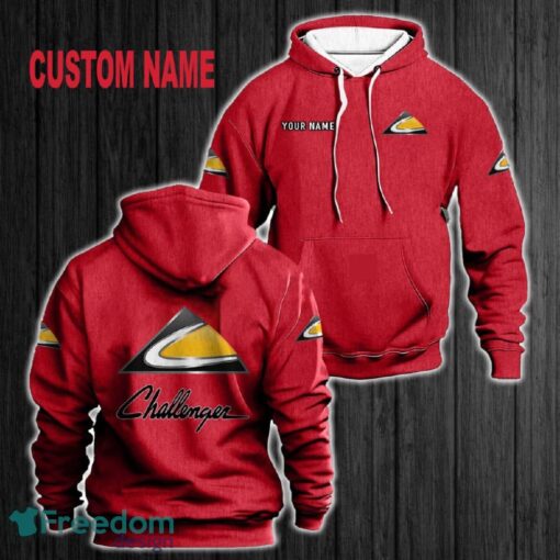 Custom Name Challenger 3D Hoodie Red All OVer Print For Men Gift Christmas 2024 - Custom Name Challenger 3D Hoodie Red All OVer Print For Men Gift Christmas 2024