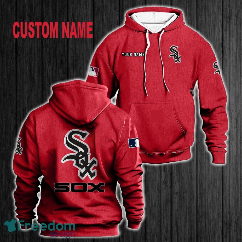 Custom Name Chicago White Sox 3D Hoodie Red All OVer Print For Men Women Gift Christmas 2024 - Custom Name Chicago White Sox 3D Hoodie Red All OVer Print For Men Gift Christmas 2024