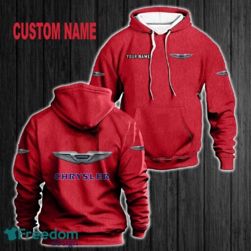 Custom Name Chrysler 3D Hoodie Red All OVer Print For Men Women Gift Christmas 2024 - Custom Name Chrysler 3D Hoodie Red All OVer Print For Men Gift Christmas 2024