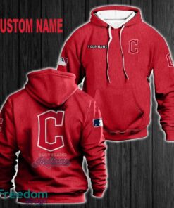 Custom Name Cleveland Indians 3D Hoodie Red All OVer Print For Men Women Gift Christmas 2024