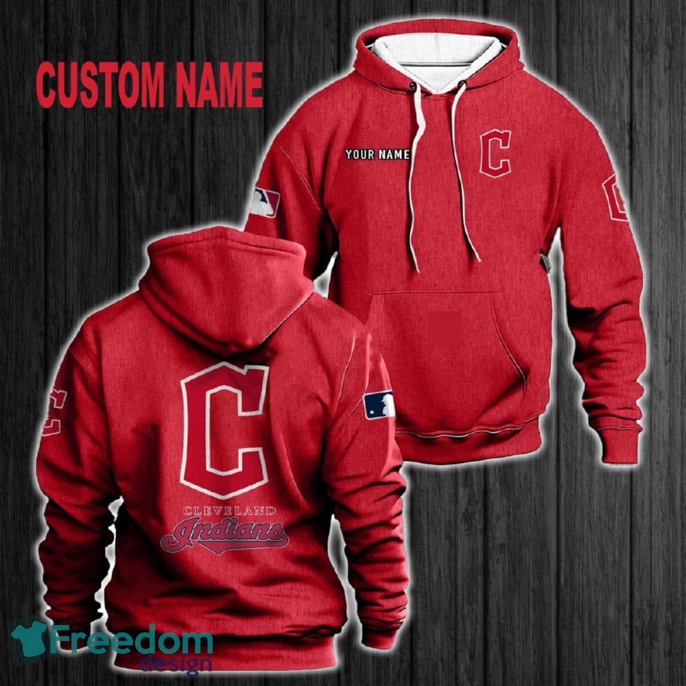 Custom Name Cleveland Indians 3D Hoodie Red All OVer Print For Men Women Gift Christmas 2024 - Custom Name Cleveland Indians 3D Hoodie Red All OVer Print For Men Gift Christmas 2024