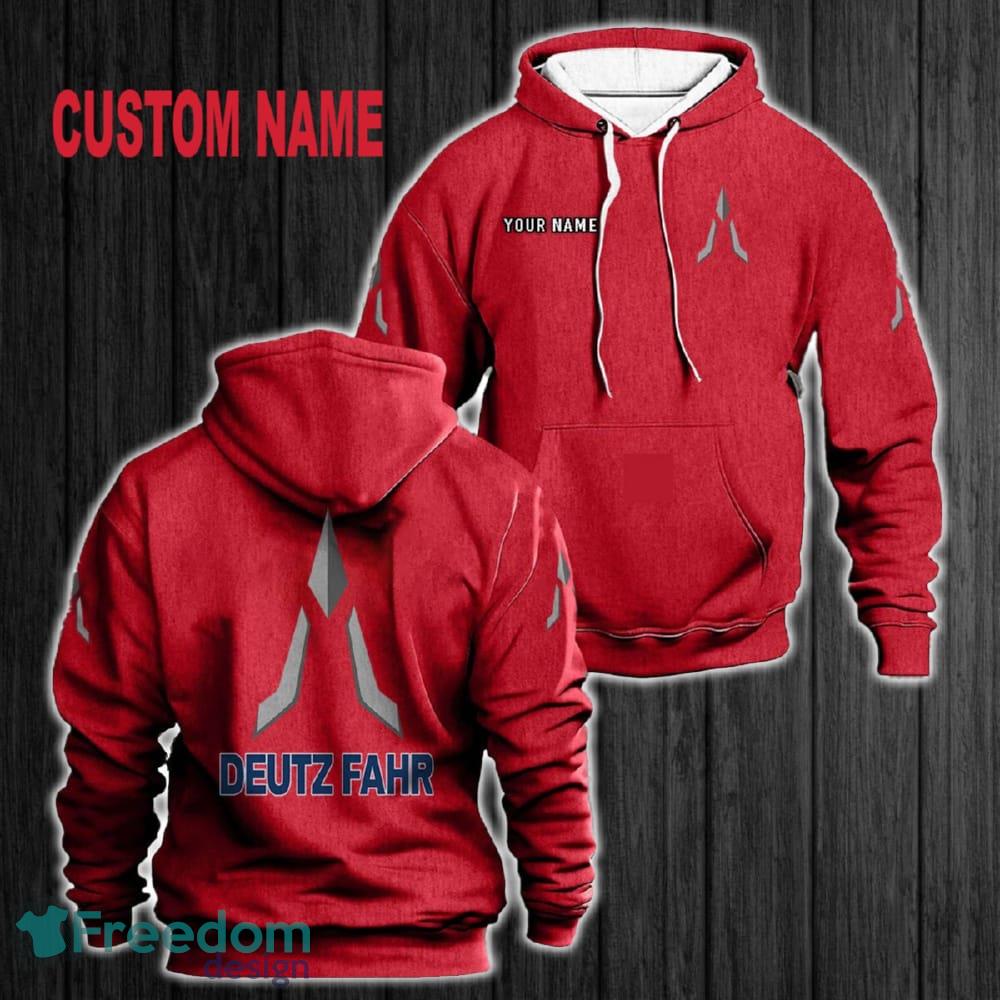 Custom Name Deutz Fahr 3D Hoodie Red All OVer Print For Men Women Gift Christmas 2024 - Custom Name Deutz_Fahr 3D Hoodie Red All OVer Print For Men Gift Christmas 2024