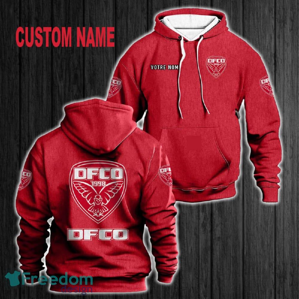 Custom Name Dijon FCO 3D Hoodie Red All OVer Print For Men Women Gift Christmas 2024 - Custom Name Dijon FCO 3D Hoodie Red All OVer Print For Men Gift Christmas 2024