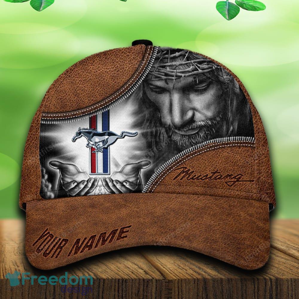 Custom Name Ford Mustang Car All Over Print Jesus Brown 3D Cap And Hat For Fans Gift image Custom Name Ford Mustang Car All Over Print Jesus Brown 3D Cap And Hat For Fans Gift - Custom Name Ford Mustang Car All Over Print Jesus Brown 3D Cap And Hat For Fans Gift