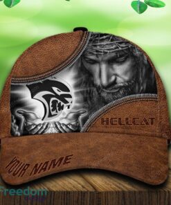 Custom Name Hellcat Car All Over Print Jesus Brown 3D Cap And Hat For Fans Gift