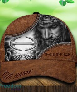 Custom Name Hino Car All Over Print Jesus Brown 3D Cap And Hat For Fans Gift