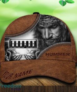 Custom Name Hummer Car All Over Print Jesus Brown 3D Cap And Hat For Fans Gift