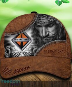 Custom Name International Car All Over Print Jesus Brown 3D Cap And Hat For Fans Gift