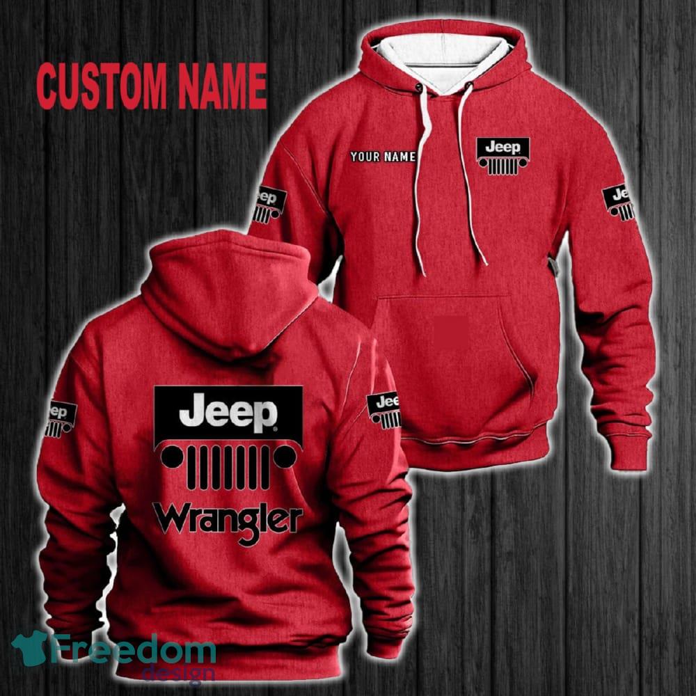 Custom Name Jeep Wrangler 3D Hoodie Red All OVer Print For Men Women Gift Christmas 2024 image Custom Name Jeep Wrangler 3D Hoodie Red All OVer Print For Men Women Gift Christmas 2024 - Custom Name Jeep Wrangler 3D Hoodie Red All OVer Print For Men Gift Christmas 2024
