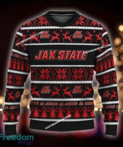 Custom Name NEW Mary Jacksonville State Gamecocks Knitted Christmas Sweater AOP Gift For Men And Women - NCAA Jacksonville State Gamecocks Ugly Christmas Sweater For Men And Women Photo 1