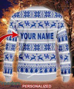 Custom Name NEW Men Kentucky Wildcats Ugly Christmas Sweater Gift For Men And Women - NCAA Kentucky Wildcats Ugly Christmas Sweater For Men And Women Photo 2