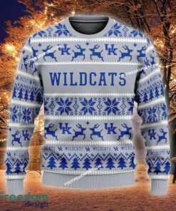 Custom Name NEW Men Kentucky Wildcats Ugly Christmas Sweater Gift For Men And Women - NCAA Kentucky Wildcats Ugly Christmas Sweater For Men And Women Photo 1