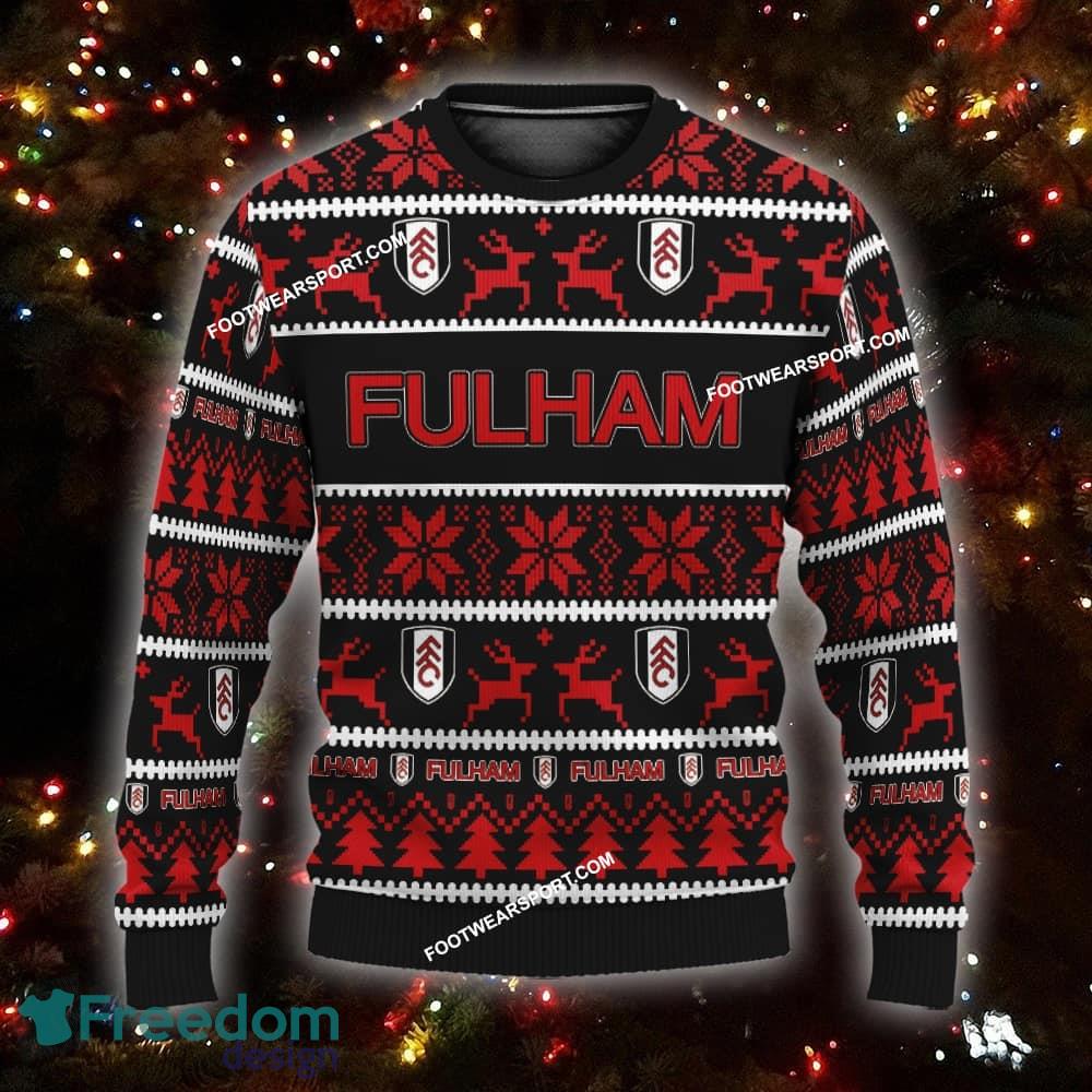 Custom Name NEW Neckline Fulham Knitted Xmas Sweater Gift For Men And Women - EPL Fulham Ugly Christmas Sweater For Men And Women Photo 1