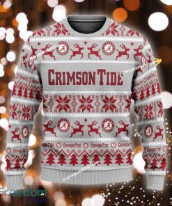 Custom Name NEW Noel Alabama Crimson Tide Ugly Christmas 3D Sweater Gift For Adult - NCAA Alabama Crimson Tide Ugly Christmas Sweater For Men And Women Photo 1