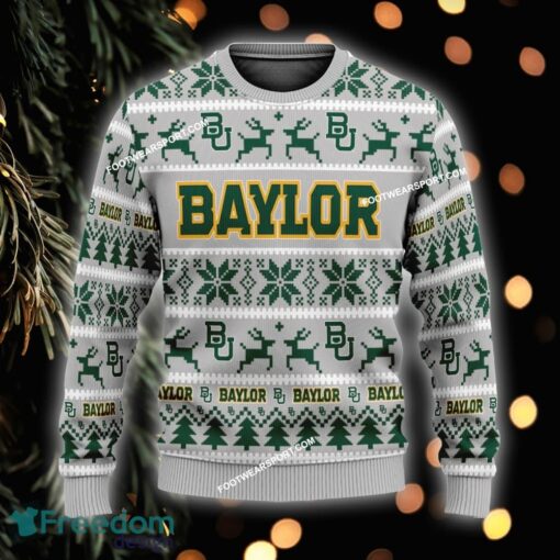 Custom Name NEW Occasion Baylor Bears Ugly Christmas Sweater Gift For Men And Women - NCAA Baylor Bears Ugly Christmas Sweater For Men And Women Photo 1