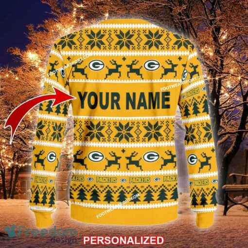 Custom Name NEW Ornament Green Bay Packers Ugly Christmas Sweater Gift For Men And Women - NFL Green Bay Packers Ugly Christmas Sweater For Men And Women Photo 2