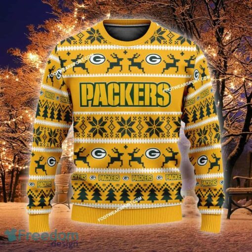 Custom Name NEW Ornament Green Bay Packers Ugly Christmas Sweater Gift For Men And Women - NFL Green Bay Packers Ugly Christmas Sweater For Men And Women Photo 1