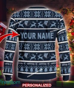 Custom Name NEW Outfit Memphis Grizzlies Ugly Christmas 3D Sweater Gift For Men And Women - NBA Memphis Grizzlies Ugly Christmas Sweater For Men And Women Photo 2