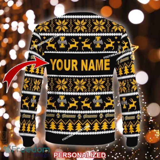 Custom Name NEW Outwear Idaho Vandals Ugly Christmas Sweater Gift For Adult - NCAA2 Idaho Vandals Ugly Christmas Sweater For Men And Women Photo 2