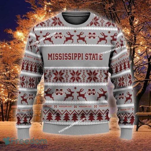 Custom Name NEW Parka Mississippi State Bulldogs Ugly Xmas Sweater Gift Holidays - NCAA Mississippi State Bulldogs Ugly Christmas Sweater For Men And Women Photo 1