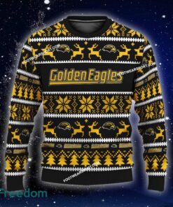 Custom Name NEW Poinsettia Southern Miss Golden Eagles Ugly Christmas 3D Sweater Gift For Adult - NCAA Southern Miss Golden Eagles Ugly Christmas Sweater For Men And Women Photo 1