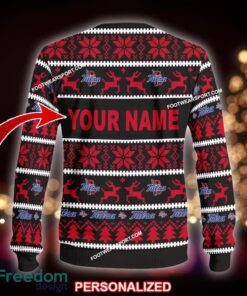 Custom Name NEW Presents Tulsa Golden Hurricane Ugly Christmas Sweater Gift For Men And Women - NCAA Tulsa Golden Hurricane Ugly Christmas Sweater For Men And Women Photo 2