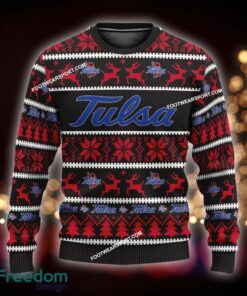 Custom Name NEW Presents Tulsa Golden Hurricane Ugly Christmas Sweater Gift For Men And Women - NCAA Tulsa Golden Hurricane Ugly Christmas Sweater For Men And Women Photo 1