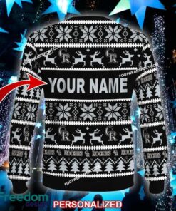 Custom Name NEW Red Colorado Rockies Ugly Christmas 3D Sweater Gift For Men And Women - MLB Colorado Rockies Ugly Christmas Sweater For Men And Women Photo 2