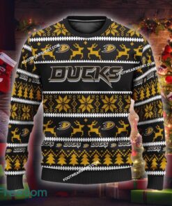 Custom Name NEW Retail Anaheim Ducks Ugly Christmas 3D Sweater Gift For Men And Women - NHL Anaheim Ducks Ugly Christmas Sweater For Men And Women Photo 1