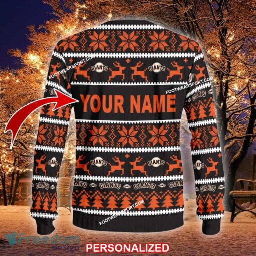 Custom Name NEW Retail San Francisco Giants Ugly Christmas Sweater Gift For Men And Women - MLB San Francisco Giants Ugly Christmas Sweater For Men And Women Photo 2